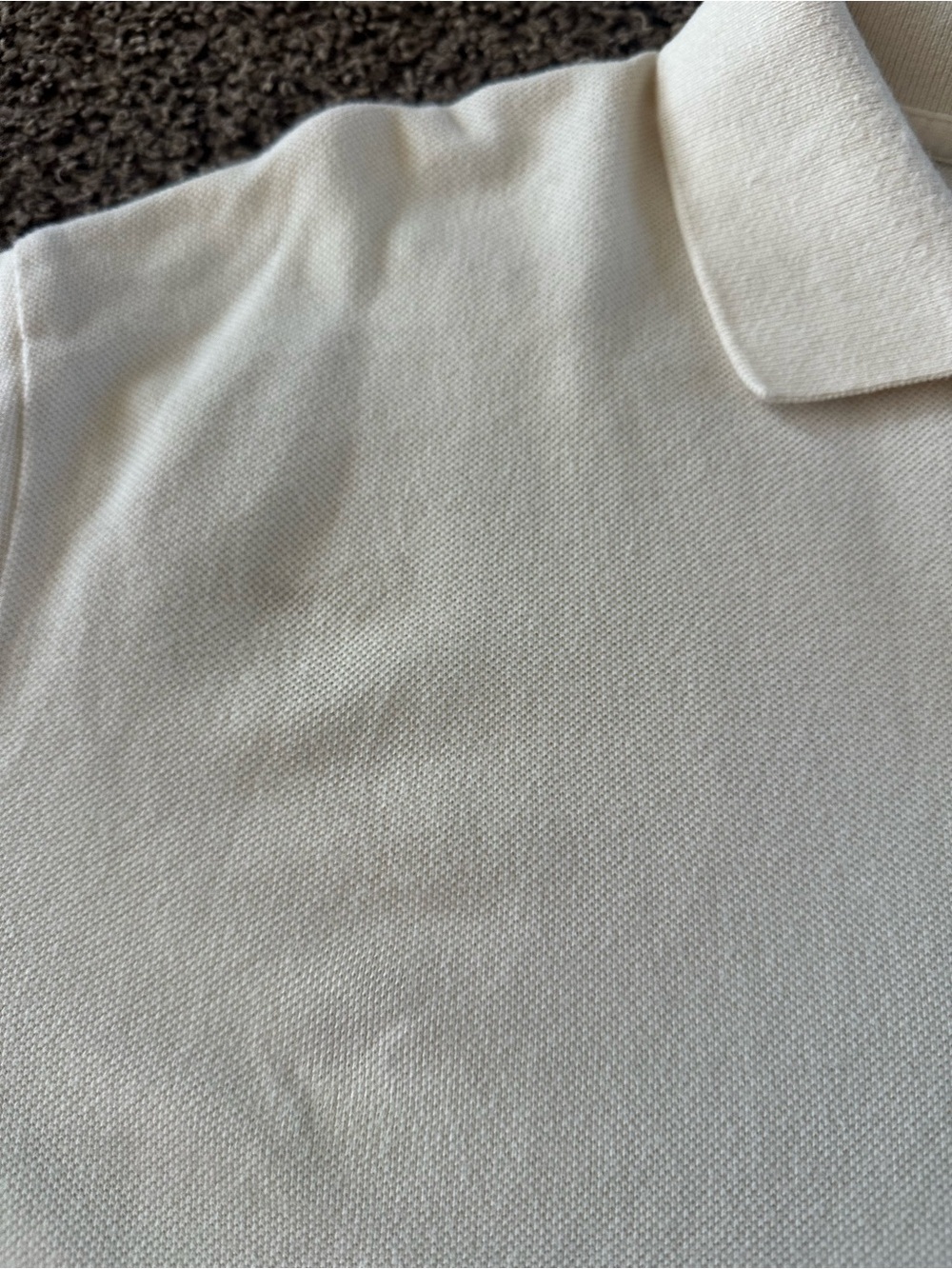 Vintage Ralph Lauren Men’s Cream Polo - Picture 7 of 10